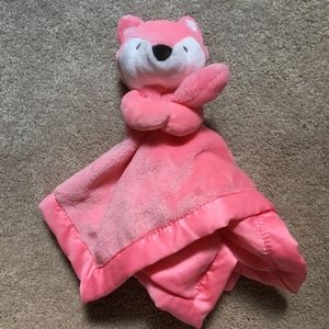 carters pink fox stuffed animal